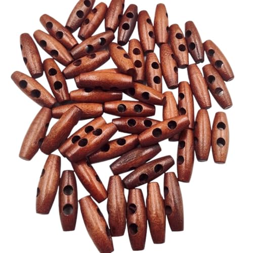 Knöpfchen, 10 Stück Knebelknöpfe aus Holz, for Nähen, Stricken und Häkeln for Oberbekleidung, Mäntel, Strickwaren, 30 mm lange Knöpfe Knöpfchen, 10 Stück Knebelknöpfe aus Holz, for Nähen, Stricken und Häkeln for Oberbekleidung, Mäntel, Strickwaren, 30 mm lange Knöpfe von MYXJX