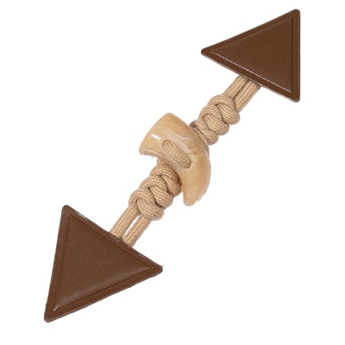 Knöpfchen, 2 Paar 20 cm graue PU-Lederknöpfe for Aufnähen von Knebelverschlüssen aus Leder for Mäntel, Strickjacken, Jacken, Kleidung(Brown) von MYXJX