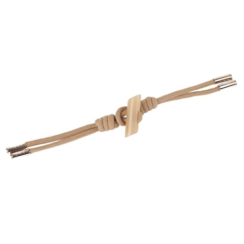 Knöpfchen, 25 x 5 cm, 6 Paar mit Seil-Knebelverschlussknöpfen, Leder-Knebelknopf for Aufnähen, Knebelverschluss for Mantel, Strickwaren, Strickjacken, Jacken(No. 11 Style Khaki) von MYXJX