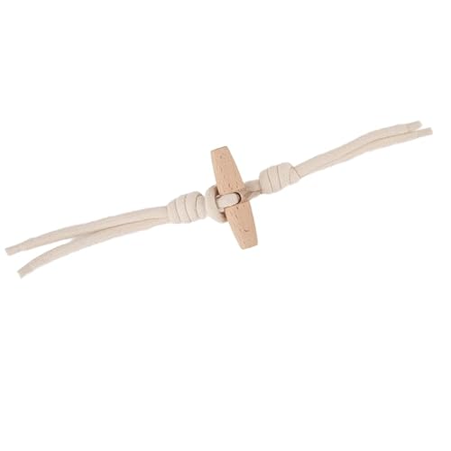 Knöpfchen, 25 x 5 cm, 6 Paar mit Seil-Knebelverschlussknöpfen, Leder-Knebelknopf for Aufnähen, Knebelverschluss for Mantel, Strickwaren, Strickjacken, Jacken(No. 13 Style Beige) von MYXJX