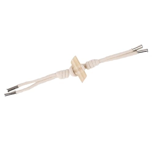 Knöpfchen, 25 x 5 cm, 6 Paar mit Seil-Knebelverschlussknöpfen, Leder-Knebelknopf for Aufnähen, Knebelverschluss for Mantel, Strickwaren, Strickjacken, Jacken(No. 14 Style Beige) von MYXJX