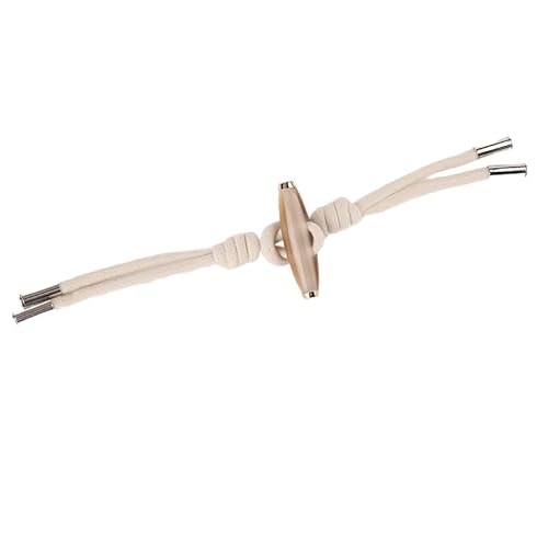 Knöpfchen, 25 x 5 cm, 6 Paar mit Seil-Knebelverschlussknöpfen, Leder-Knebelknopf for Aufnähen, Knebelverschluss for Mantel, Strickwaren, Strickjacken, Jacken(No. 15 Style Beige) von MYXJX