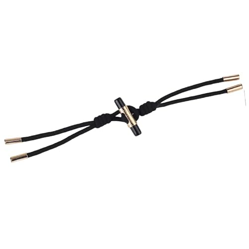 Knöpfchen, 25 x 5 cm, 6 Paar mit Seil-Knebelverschlussknöpfen, Leder-Knebelknopf for Aufnähen, Knebelverschluss for Mantel, Strickwaren, Strickjacken, Jacken(No. 21 Style Black) von MYXJX