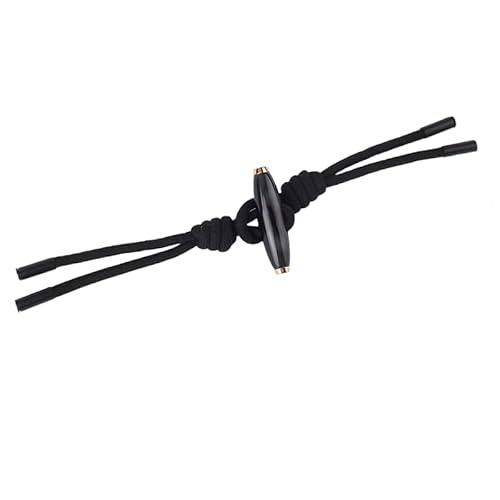 Knöpfchen, 25 x 5 cm, 6 Paar mit Seil-Knebelverschlussknöpfen, Leder-Knebelknopf for Aufnähen, Knebelverschluss for Mantel, Strickwaren, Strickjacken, Jacken(No. 3 Style Black) von MYXJX