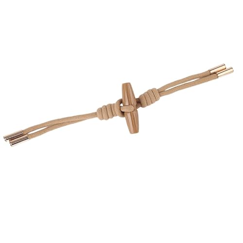 Knöpfchen, 25 x 5 cm, 6 Paar mit Seil-Knebelverschlussknöpfen, Leder-Knebelknopf for Aufnähen, Knebelverschluss for Mantel, Strickwaren, Strickjacken, Jacken(No. 9 Style Khaki) von MYXJX