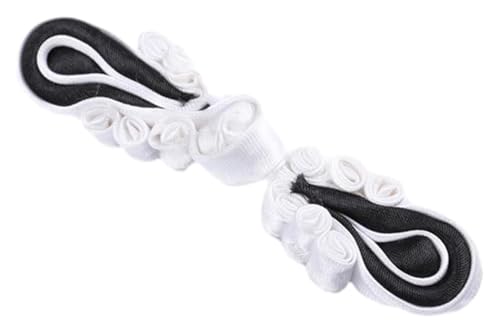 Knöpfchen, Cheongsam-Knöpfe, Cheongsam-Knöpfe, Verschluss, Nähverschlüsse for Pullover, Mantel, Cheongsam, traditionelles Handarbeitszubehör, Cheongsam-Oberteil(White) von MYXJX