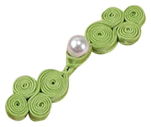 Knöpfchen, Cheongsam-Knöpfe, Retro-Verschluss, Nähverschlüsse for DIY-Pullover, Mäntel, Perlen, chinesische Knoten, Knöpfe(Green) von MYXJX