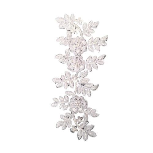 MYXJX applizieren, 3D-Blumen-Stickerei-Kleid-Applikation, Perlen-Nähbesatz, DIY-Spitzen-Ausschnitt-Zubehör MYXJX applizieren, 3D-Blumen-Stickerei-Kleid-Applikation, Perlen-Nähbesatz, DIY-Spitzen-Ausschnitt-Zubehör von MYXJX