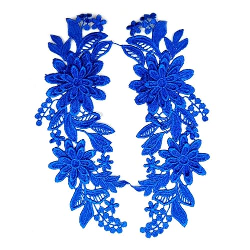 MYXJX applizieren, 3D-Stickerei-Spitzenapplikation for Hochzeitskleid-Dekoration, DIY-Kleidung, Nähzubehör(Blue) von MYXJX