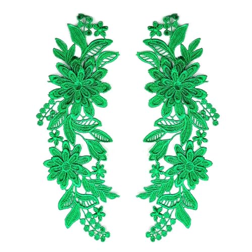 MYXJX applizieren, 3D-Stickerei-Spitzenapplikation for Hochzeitskleid-Dekoration, DIY-Kleidung, Nähzubehör(Green) von MYXJX