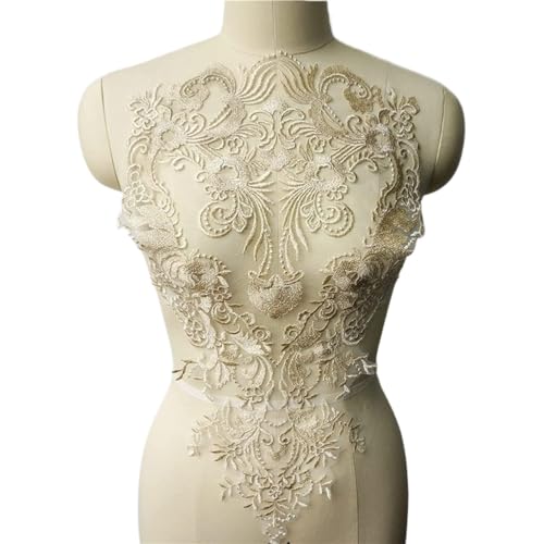 MYXJX applizieren, Fadenspitze Stoff Flora Bestickt Hochzeitskleid Applikationen Barock Kragen Vintage Nähen Patch for Kleid DIY MYXJX applizieren, Fadenspitze Stoff Flora Bestickt Hochzeitskleid Applikationen Barock Kragen Vintage Nähen Patch for Kleid DIY von MYXJX