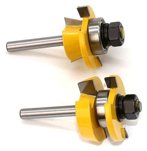 Oberfräser-Bits, Bits 2 Stück 1/4 Zoll Schaft Türmesser Holzbearbeitungsschneider Zapfenschneider for Holzbearbeitungswerkzeuge, Holzbearbeitungswerkzeuge Fräser Oberfräser-Bits, Bits 2 Stück 1/4 Zoll Schaft Türmesser Holzbearbeitungsschneider Zapfenschneider for Holzbearbeitungswerkzeuge, Holzbearbeitungswerkzeuge Fräser von MYXJX