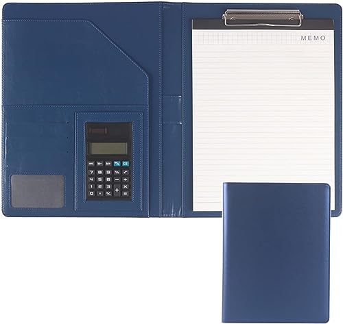 Portfoliomappe a4, Nachfüllbarer Organizer for Arbeitskollegen und Geschäftskunden(Blu) von MYXJX