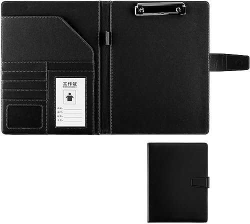 Portfoliomappe a4, Organizer for juristische Dokumente, for Damen und Herren(Svart) von MYXJX