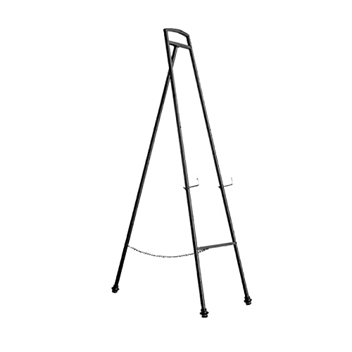 Schildständer, Professionelle Studio-Staffelei aus Metall mit A-Rahmen und Stativ for Hochzeitsschilder, Poster und Fotos(Black) von MYXJX