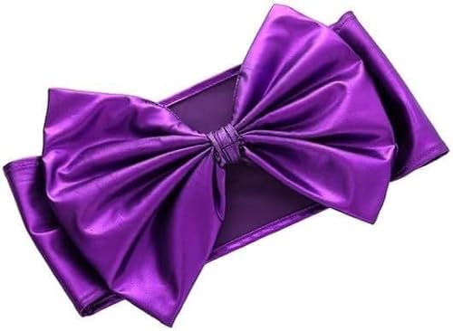 Stuhl Schärpen, Stuhlschärpen, elastische Party-Stuhlschärpe mit Schleife, Spandex-Bänder, Krawatten for Babys, Geburtstage, Hochzeitszeremonien, Veranstaltungen, Stuhlhussen, Dekoration(Purple) von MYXJX