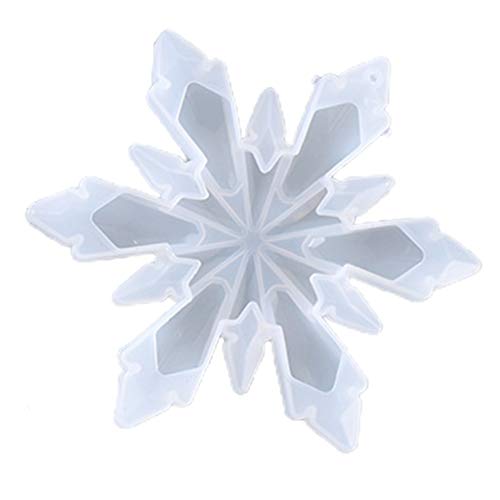 MYhose Form Kristall Epoxidharz Form Weihnachten Ornamente Schneeflocke Anhänger Silikonform 5 Größe von MYhose