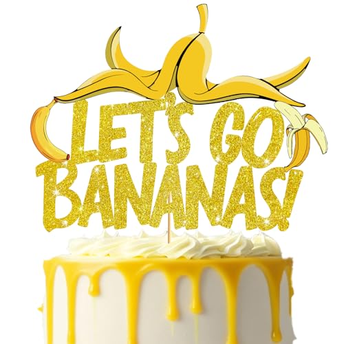 Bananen-Party-Dekorationen, Kuchendekoration, Bananen-Kuchendekoration, Bananen-Geburtstagsdekorationen, Let's Go-Bananendekorationen Bananen-Party-Dekorationen, Kuchendekoration, Bananen-Kuchendekoration, Bananen-Geburtstagsdekorationen, Let's Go-Bananendekorationen von MZ.ogm