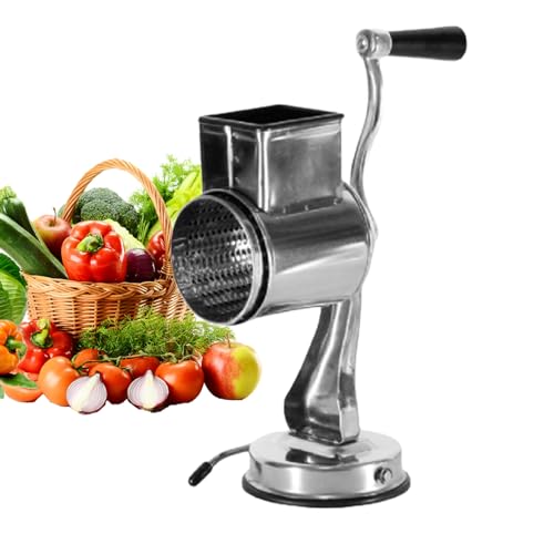 Käsereibe aus Edelstahl mit Saugfuß – manuelle Handkurbel Trommelreibe für Küche | Multifunktionale Handreibe für Käse, Gemüse, Kartoffeln, Schokolade | rostfrei leicht zu reinigen Käsereibe aus Edelstahl mit Saugfuß – manuelle Handkurbel Trommelreibe für Küche | Multifunktionale Handreibe für Käse, Gemüse, Kartoffeln, Schokolade | rostfrei leicht zu reinigen von MZBDYYF