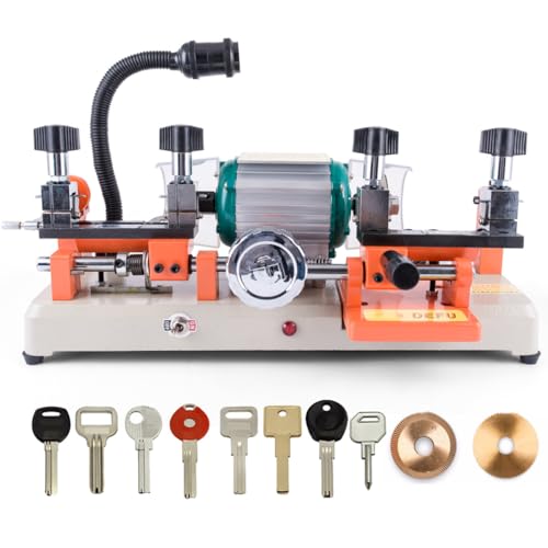 MZBDYYF 120 W multifunktionale Doppelkopf-Schlüsselkopiermaschine, horizontale Schlüsselschneidemaschine (238BS), Handradschlüssel-Kopierwerkzeug, Schlosser-Ausrüstung, professionelle von MZBDYYF