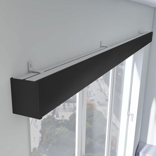 MZBDYYF Vorhangschiene, 3-in-1-Vorhangschiene und Volant, All-in-One-Metall-Vorhang, Wand-/Deckenmontage, Verdunkelung, dekorative Paneel-Fenstervorhangschienen für Wohnzimmer, Schlafzimmer MZBDYYF Vorhangschiene, 3-in-1-Vorhangschiene und Volant, All-in-One-Metall-Vorhang, Wand-/Deckenmontage, Verdunkelung, dekorative Paneel-Fenstervorhangschienen für Wohnzimmer, Schlafzimmer von MZBDYYF