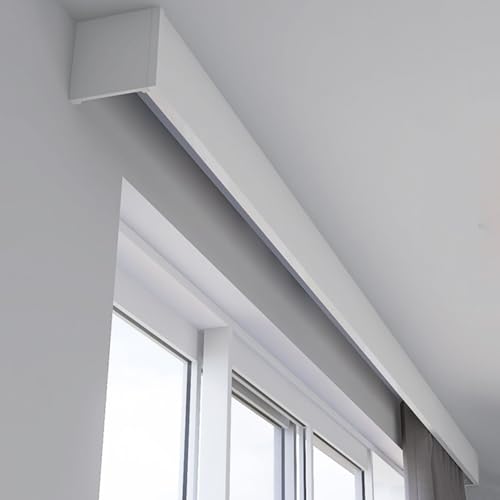 MZBDYYF Vorhangschiene, 3-in-1-Vorhangschiene und Volant, All-in-One-Metall-Vorhang, Wand-/Deckenmontage, Verdunkelung, dekorative Paneel-Fenstervorhangschienen für Wohnzimmer, Schlafzimmer MZBDYYF Vorhangschiene, 3-in-1-Vorhangschiene und Volant, All-in-One-Metall-Vorhang, Wand-/Deckenmontage, Verdunkelung, dekorative Paneel-Fenstervorhangschienen für Wohnzimmer, Schlafzimmer von MZBDYYF