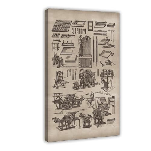 MZDER Vintage-Druckpresse, Kunstposter, Leinwand-Poster, Wandkunstdruck, Bild, Gemälde, 30 x 45 cm MZDER Vintage-Druckpresse, Kunstposter, Leinwand-Poster, Wandkunstdruck, Bild, Gemälde, 30 x 45 cm von MZDER