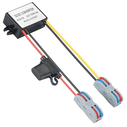 MZHOU DC 20V-72V auf 12V 5A 60W Step-Down Spannungswandler, 24V auf 12V DC Wandler mit Klemmen, Sicherungen, Wasserdicht, Kurzschluss-, Überstrom-, Übertemperaturschutz. MZHOU DC 20V-72V auf 12V 5A 60W Step-Down Spannungswandler, 24V auf 12V DC Wandler mit Klemmen, Sicherungen, Wasserdicht, Kurzschluss-, Überstrom-, Übertemperaturschutz. von MZHOU