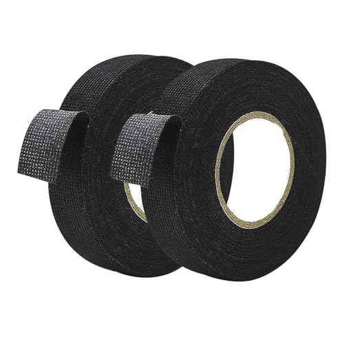 MZOYOURO 2 Stück KFZ Gewebeband, 19mm x 15m Klebeband Kabelbaum, Gewebeband Panzerklebeband Kabelbäume Elektriker Band, Auto Kabelbaum Filzband für Kabelbäume Elektrisches Klebeband MZOYOURO 2 Stück KFZ Gewebeband, 19mm x 15m Klebeband Kabelbaum, Gewebeband Panzerklebeband Kabelbäume Elektriker Band, Auto Kabelbaum Filzband für Kabelbäume Elektrisches Klebeband von MZOYOURO