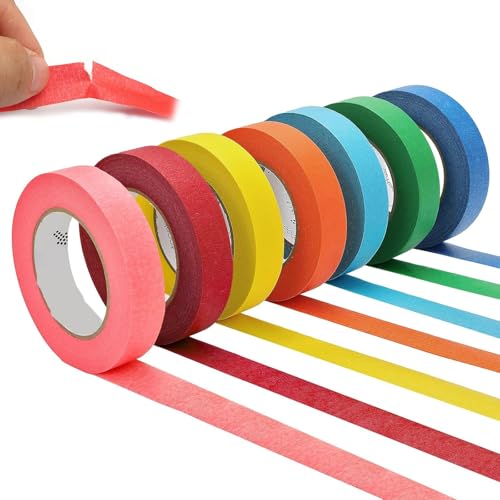 MZOYOURO Regenbogen Masking Tape 7 Rollen Klebeband Bunt, Malerkrepp Abklebeband Maler für DIY Scrapbooking Klassenzimmerdekorationen 15mm x 13m MZOYOURO Regenbogen Masking Tape 7 Rollen Klebeband Bunt, Malerkrepp Abklebeband Maler für DIY Scrapbooking Klassenzimmerdekorationen 15mm x 13m von MZOYOURO