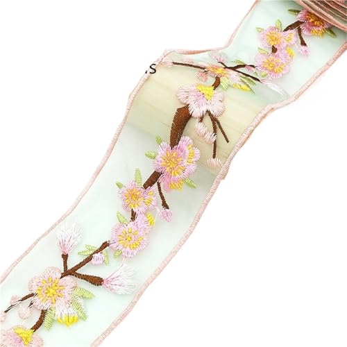 2 Yards bestickte Spitzenborte, ethnische Gurtbänder for Kleidung, Dekoration, DIY, Nähen, Applikationen(5.5cm-B) von MZPOZB