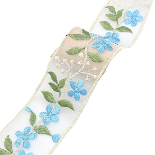 2 Yards bestickte Spitzenborte, ethnische Gurtbänder for Kleidung, Dekoration, DIY, Nähen, Applikationen(5.5cm-D) von MZPOZB