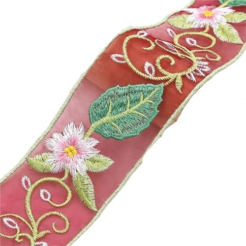 2 Yards bestickte Spitzenborte, ethnische Gurtbänder for Kleidung, Dekoration, DIY, Nähen, Applikationen(5.8cm-D) von MZPOZB