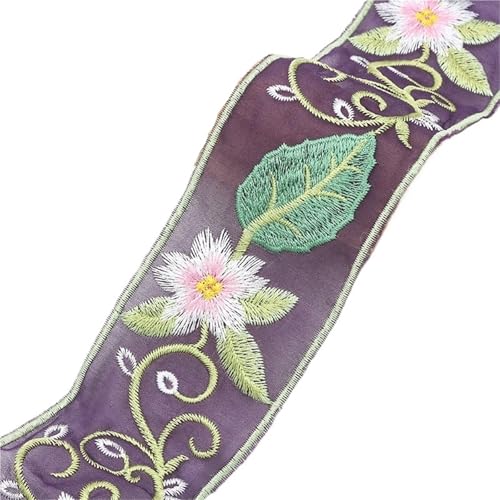 2 Yards bestickte Spitzenborte, ethnische Gurtbänder for Kleidung, Dekoration, DIY, Nähen, Applikationen(5.8cm-F) von MZPOZB