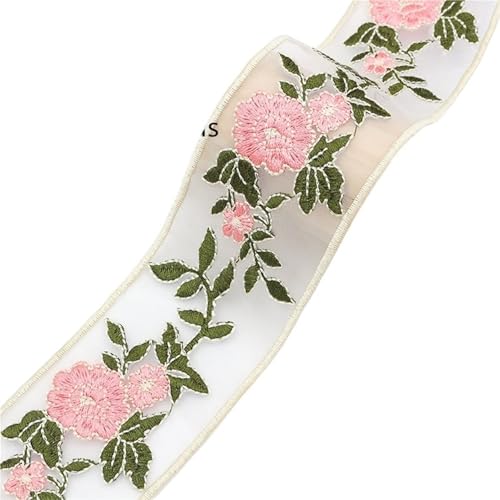 2 Yards bestickte Spitzenborte, ethnische Gurtbänder for Kleidung, Dekoration, DIY, Nähen, Applikationen(5cm-A) von MZPOZB