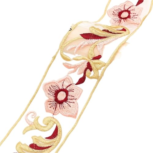 2 Yards bestickte Spitzenborte, ethnische Gurtbänder for Kleidung, Dekoration, DIY, Nähen, Applikationen(5cm-D) von MZPOZB
