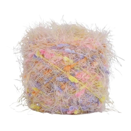 3 stücke 50G Spezielle Hand Stricken Häkeln Bean Garn Gold Silber Wolle Gewinde for Schal Pullover Handschuh Tasche Hut DIY(Color-04) von MZPOZB