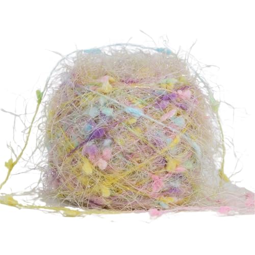3 stücke 50G Spezielle Hand Stricken Häkeln Bean Garn Gold Silber Wolle Gewinde for Schal Pullover Handschuh Tasche Hut DIY(Color-06) von MZPOZB