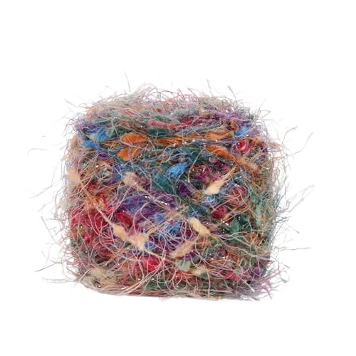 3 stücke 50G Spezielle Hand Stricken Häkeln Bean Garn Gold Silber Wolle Gewinde for Schal Pullover Handschuh Tasche Hut DIY(Color-07) von MZPOZB