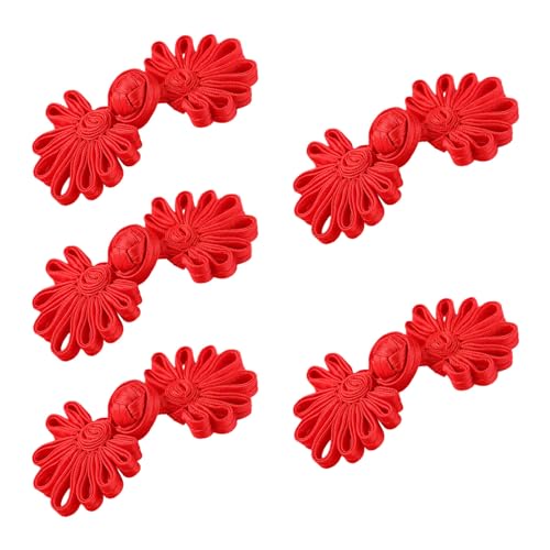 5 Paar chinesische Knoten, traditionelle Knöpfe, Cheongsam-Nähverschlüsse, chinesische Verschlüsse, Knöpfe für Kostüme, Nähen 5 Paar chinesische Knoten, traditionelle Knöpfe, Cheongsam-Nähverschlüsse, chinesische Verschlüsse, Knöpfe für Kostüme, Nähen von MZRAN
