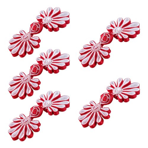 5 Paar chinesische Knoten, traditionelle Knöpfe, Cheongsam-Nähverschlüsse, chinesische Verschlüsse, Knöpfe für Kostüme, Nähen 5 Paar chinesische Knoten, traditionelle Knöpfe, Cheongsam-Nähverschlüsse, chinesische Verschlüsse, Knöpfe für Kostüme, Nähen von MZRAN