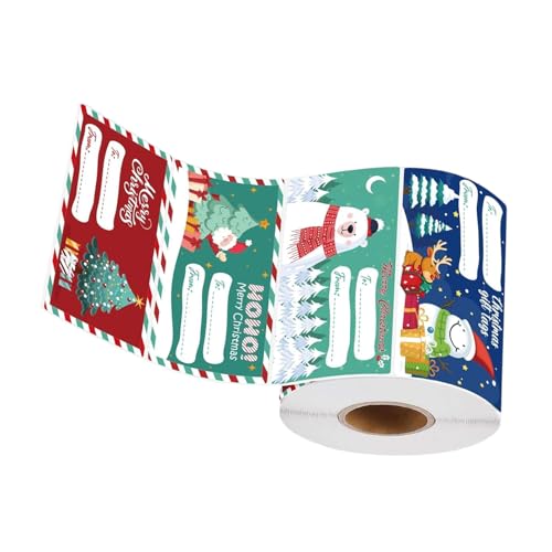 Aufkleber für Weihnachten, Feiertage, 500 Stück, Klebeetiketten für Taschen, Schachteln, Geschenkpapier, Namensschild Aufkleber für Weihnachten, Feiertage, 500 Stück, Klebeetiketten für Taschen, Schachteln, Geschenkpapier, Namensschild von MZRAN