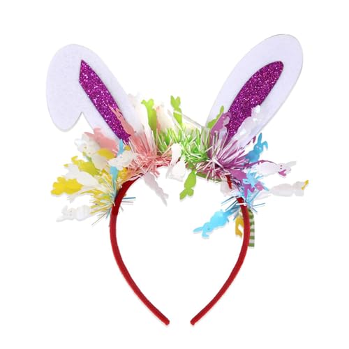 Entzückende Kaninchen-Make-up-Kopfbedeckung für Bälle, Geburtstag, Haarbänder, lustige Kopfbedeckung, Ostern, Haar-Kopfbedeckung für Kinder von MZRAN