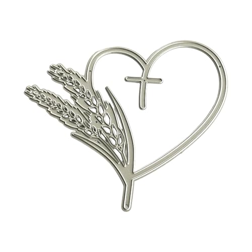 Herz-Weizen-Stanzformen, Metall, Prägeschablonen, Stanzschablonen für Scrapbooking, Tagebuch, Kartendekoration, Karbonstahl, Stanzformen, Herz, Weizen, Prägeformen, Stanzschablonen Herz-Weizen-Stanzformen, Metall, Prägeschablonen, Stanzschablonen für Scrapbooking, Tagebuch, Kartendekoration, Karbonstahl, Stanzformen, Herz, Weizen, Prägeformen, Stanzschablonen von MZRAN
