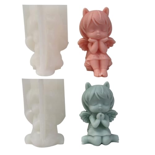 MZRAN Silikonform für kleine Mädchen, Kerzenformen, Wunschmädchen, Gießformen, Seife, Backformen für Kuchendekorationen, 2 Stück MZRAN Silikonform für kleine Mädchen, Kerzenformen, Wunschmädchen, Gießformen, Seife, Backformen für Kuchendekorationen, 2 Stück von MZRAN