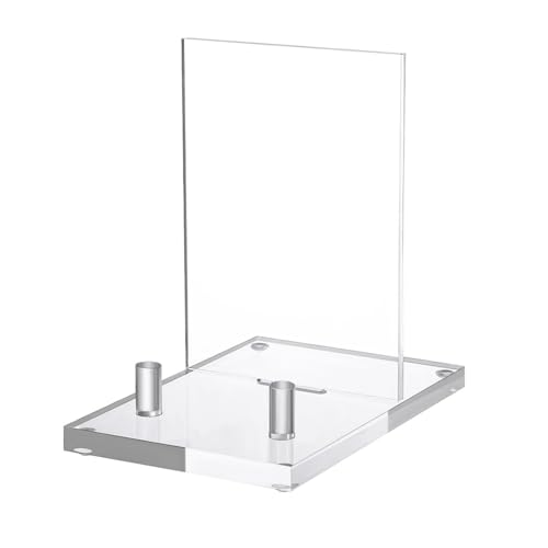 MZRAN Tragbarer kleiner Acryl-Staffelei-Ständer für Bilderrahmen und dekorative Teller, geeignet für Veranstaltungen und Ausstellungen von MZRAN