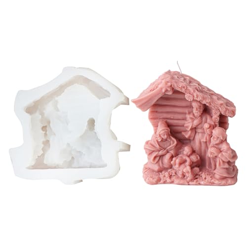 Religiöse Statuen-Silikonformen für Epoxidharz, Seife, Weihnachtsgeschenk, Heimdekoration von MZRAN