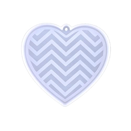 Verschiedene Symbole, runde Herz-Schlüsselanhänger, Silikon, Epoxidharz, Ornamente, Anhänger, Basteln für Valentinstag von MZRAN