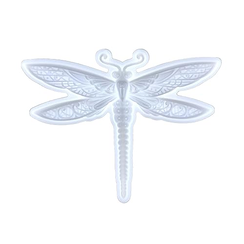 Weiche Silikonform für Bastelarbeiten, Wandbehang, Dekorationen, halb 3D-geprägt, Libellen, Kristall, Epoxidharz, Gießen Weiche Silikonform für Bastelarbeiten, Wandbehang, Dekorationen, halb 3D-geprägt, Libellen, Kristall, Epoxidharz, Gießen von MZRAN