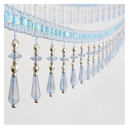 MZSKLW 10 m Kristall-Anhänger, Perlenbesatz, Quaste, Fransen, DIY-Vorhang, Spitze, Bühne, Kleidung, Zuhause, Hochzeit, dekoratives Zubehör(Color-03) von MZSKLW